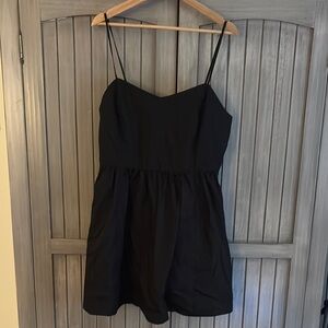 H&M Classic Black Cotton Poplin Dress